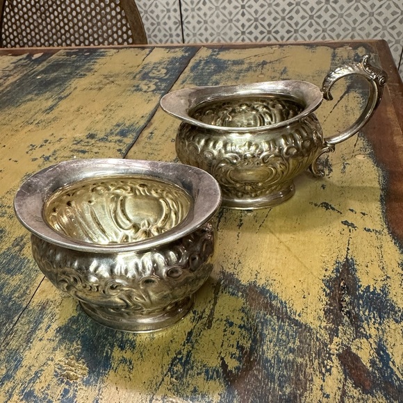 Other - Vintage silver sugar and creamer set by William Adams in Sheffield England